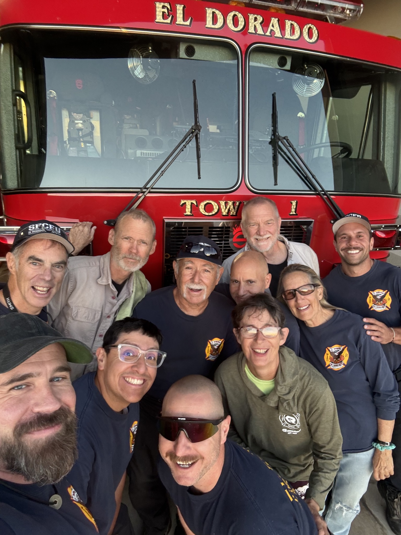 Getting the Trucks Ready for Our Annual Community BBQ